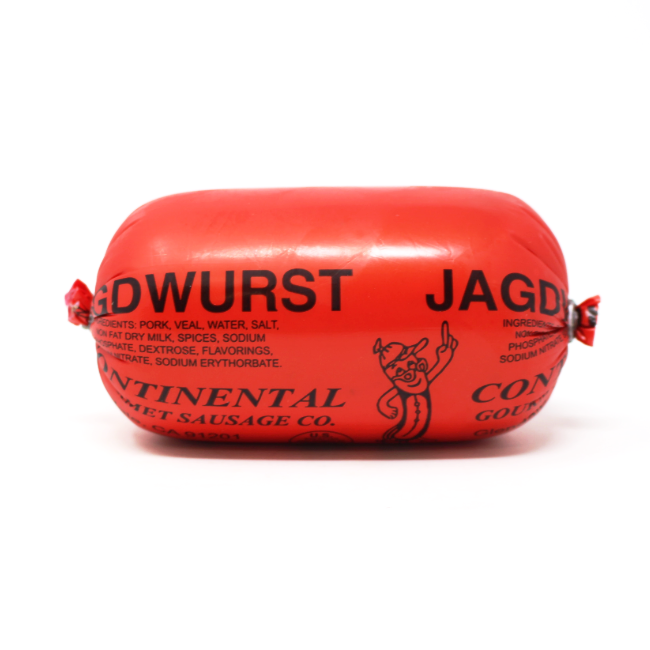German Jagdwurst Continental Gourmet Sausage Paso Robles - Cured and Cultivated