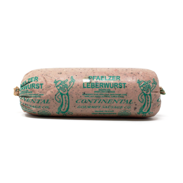 German Pfaelzer Liverwurst leberwurst Continental Gourmet Sausage - Cured and Cultivated