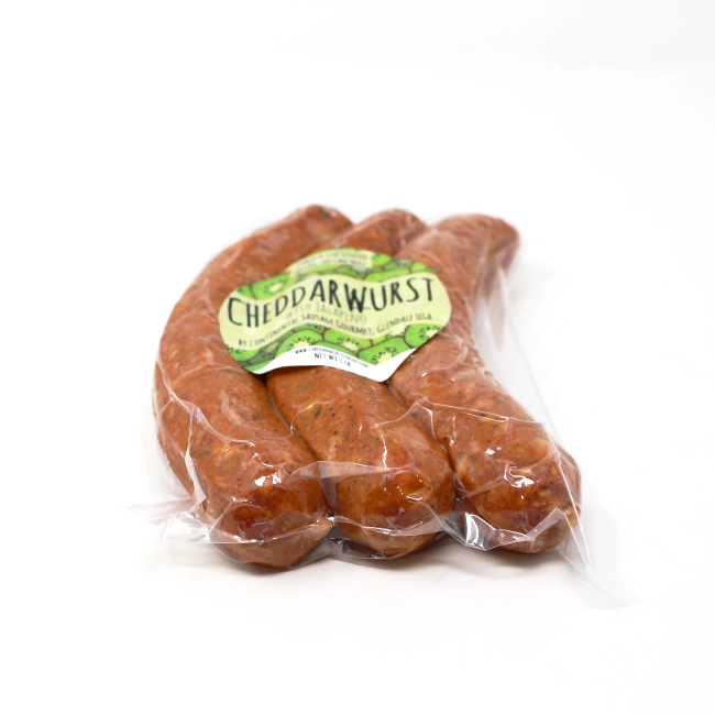 Cheddarwurst with Jalapeno, 15 oz - Cured and Cultivated
