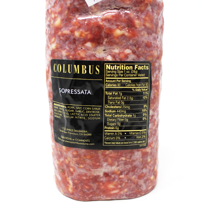 Salami Sopressata by Columbus - Cured and Cultivated