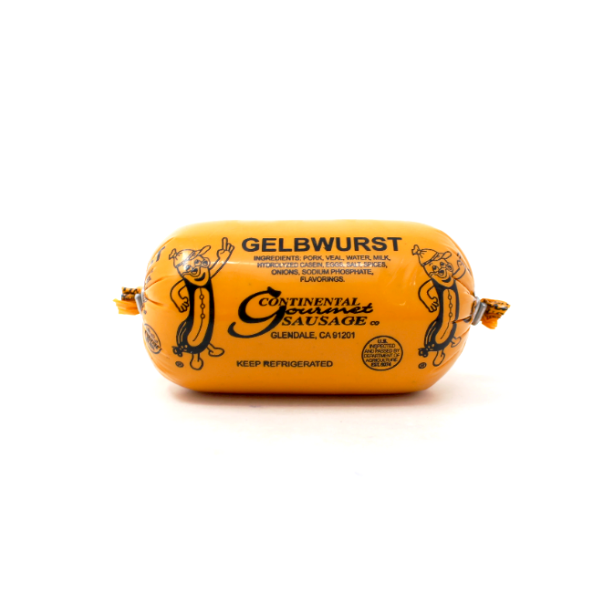 German Gelbwurst Continental Sausage - Cured and Cultivated