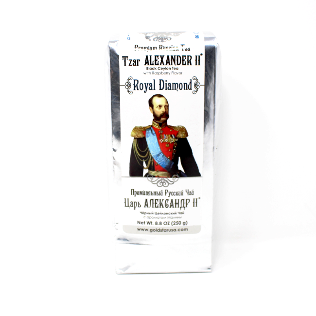 Alexander Tea Tzar Alexander Black Tea Raspberry, 8.8 oz | European Food Online