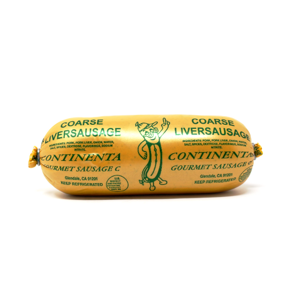 Continental Gourmet Sausage Liverwurst Coarse chub Paso Robles - Cured and Cultivated