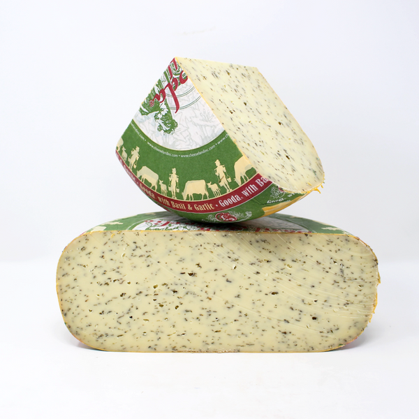 Cheeseland Gouda with Basil and Garlic Cheese - Cured and Cultivated
