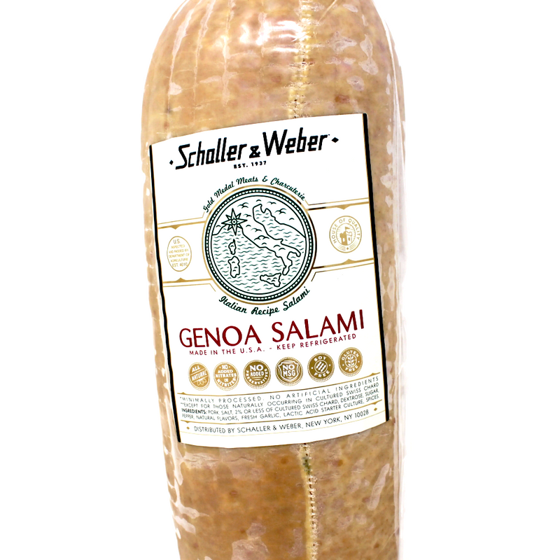 Genoa Italian Salami Schaller and Weber Paso Robles  - Cured and Cultivated