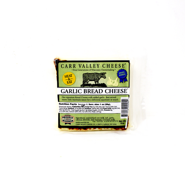 Carr Valley Garlic Bread Cheese, 6 oz. - Cured and Cultivated