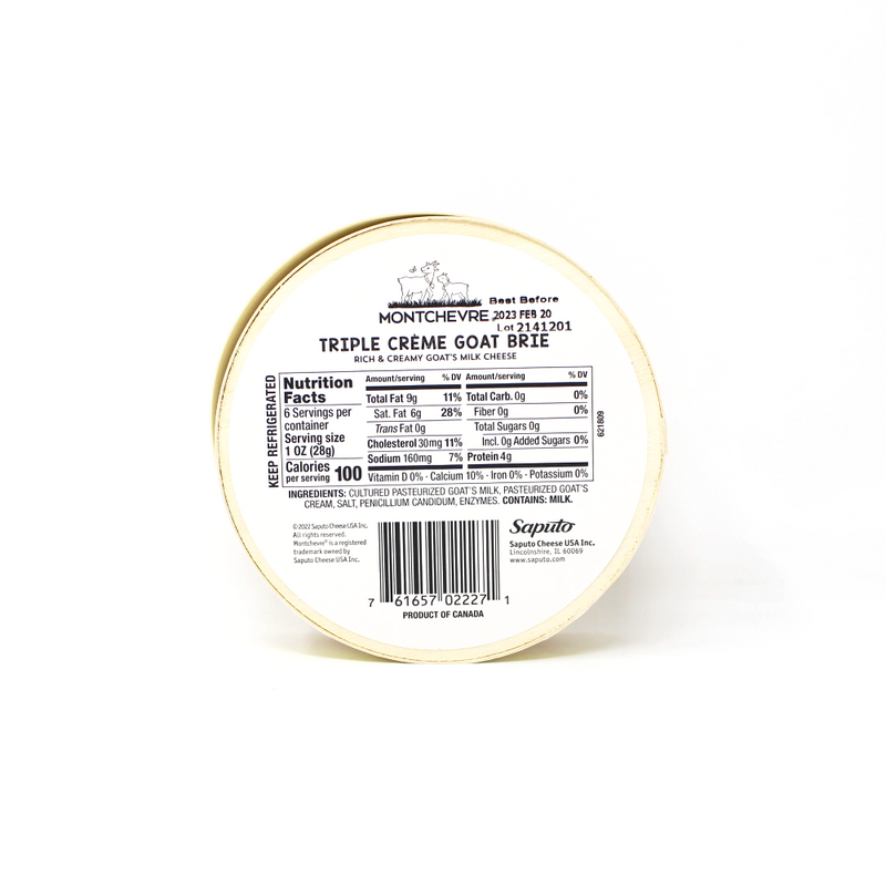 Montchevre Triple cream Goat Brie - Cured and Cultivated