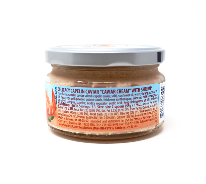 Santa Bremor Caviar Cream - Shrimps, 6.35 oz - Cured and Cultivated
