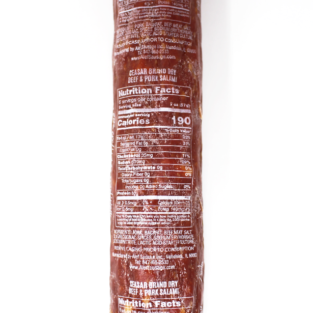 Tverskaya Cold Smoked Salami by Alef - Cured and Cultivated