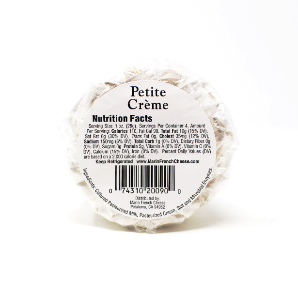 Petite Triple Cream Brie, 4 oz - Cured and Cultivated