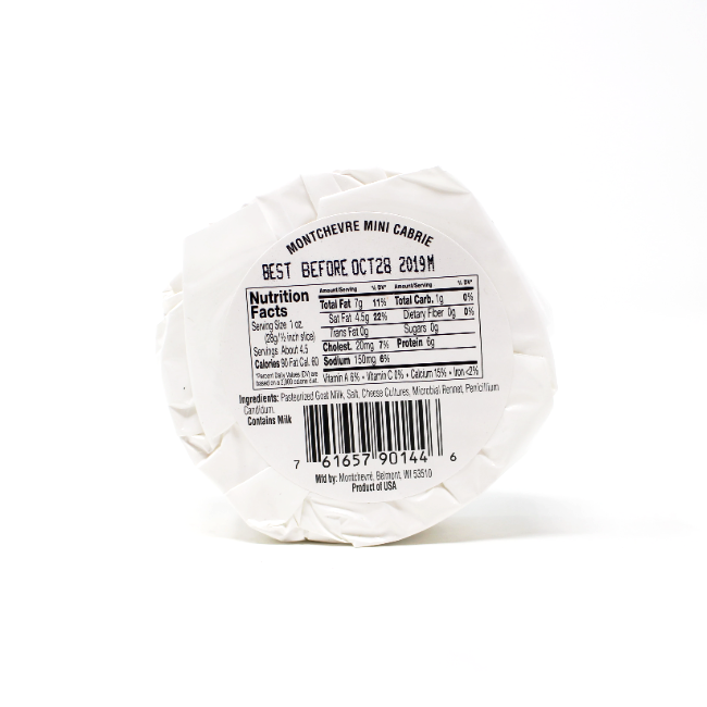 Montchevre Mini Goat Brie, 4.4 oz - Cured and Cultivated
