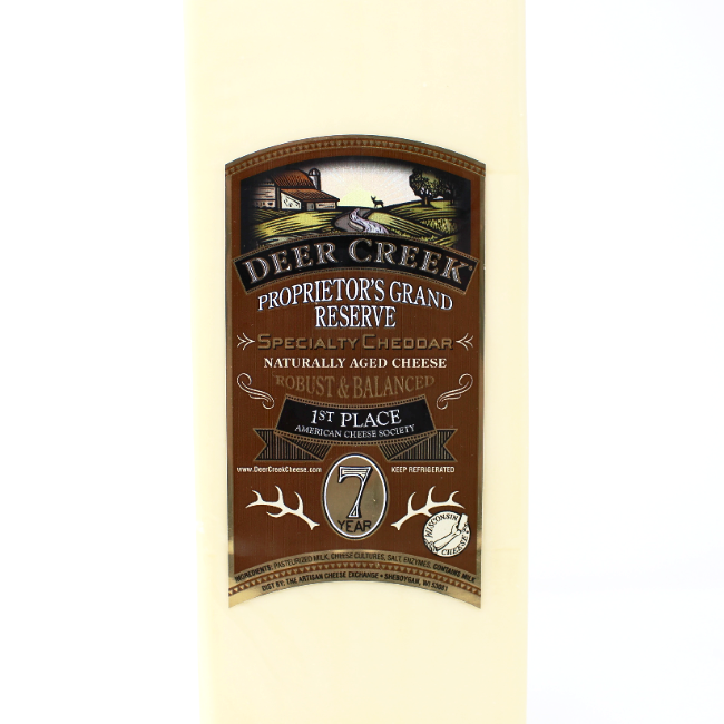Deer Creek 7 Year Cheddar - Cured and Cultivated