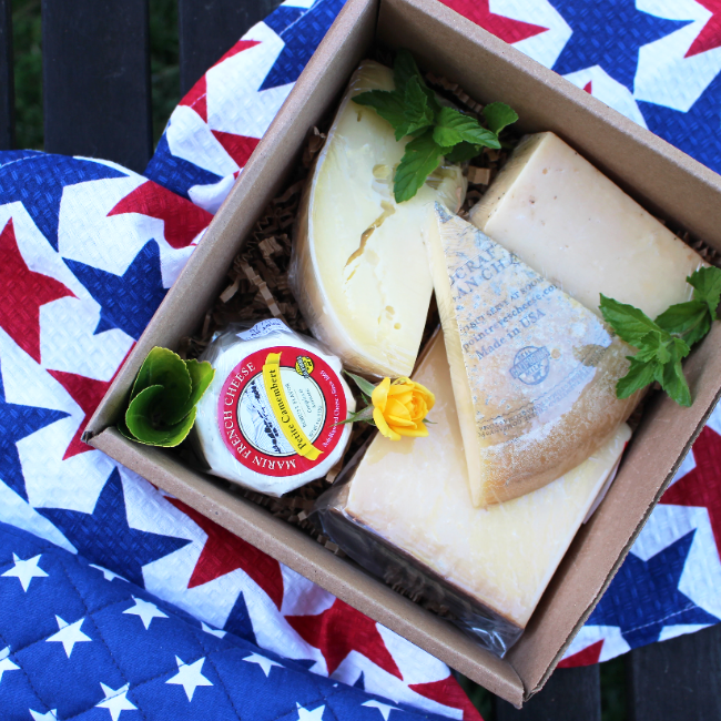 American Cheese Gift Basket - Cured and Cultivated