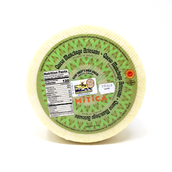 Manchego Cheese by Mitica, Aged 4 month - Cured and Cultivated