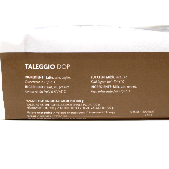 Italian cheese Taleggio DOP - Cured and Cultivated