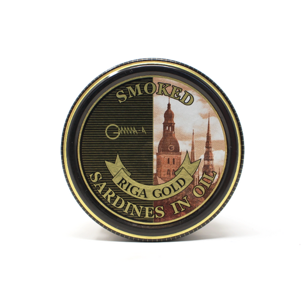 Riga Gold Smoked Sardines in Oil, 9.5oz - Cured and Cultivated