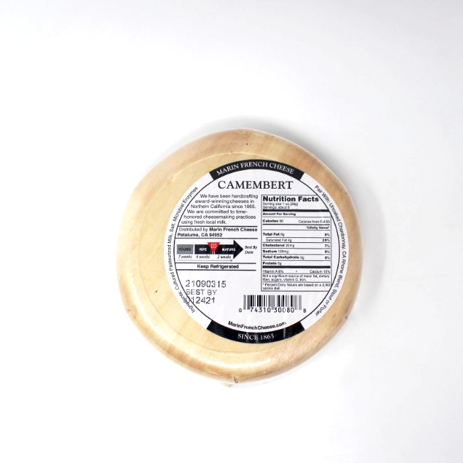 Marine French Camembert Cheese, 8 oz - Cured and Cultivated