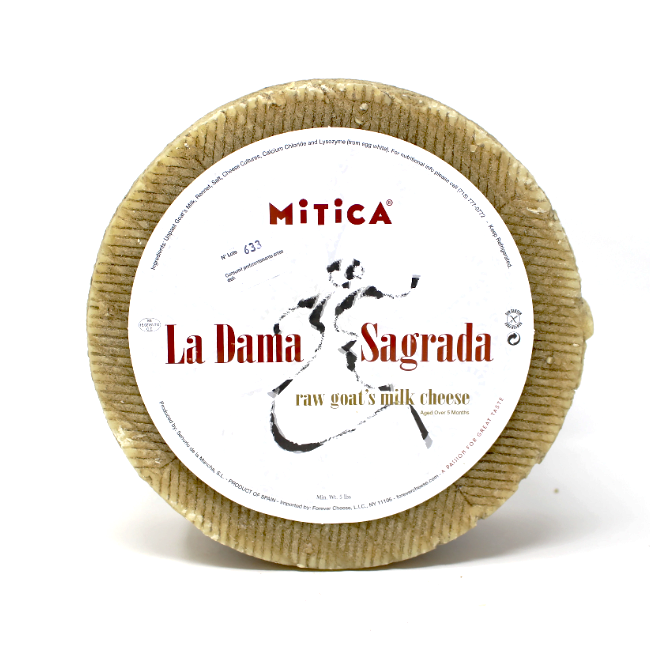 Mitica cheese La Dama Sagrada raw goat cheese - Cured and Cultivated