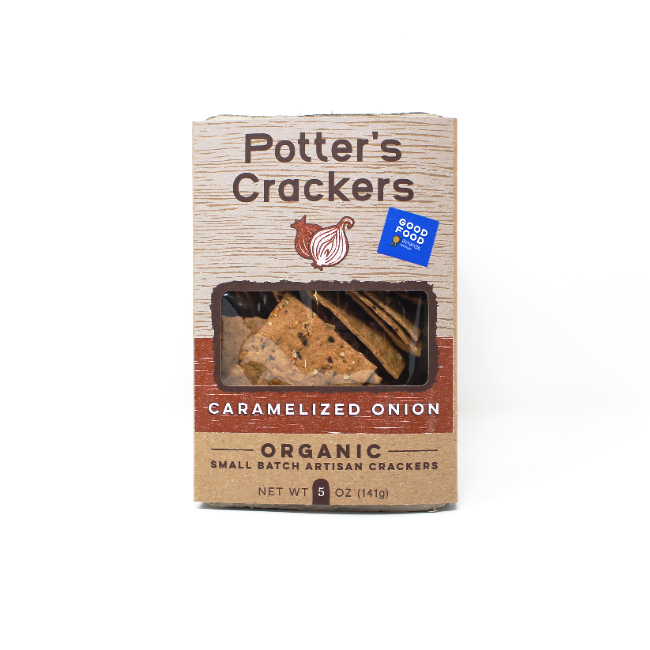 Potter's Crackers Caramelized Onion - Cured and Cultivated