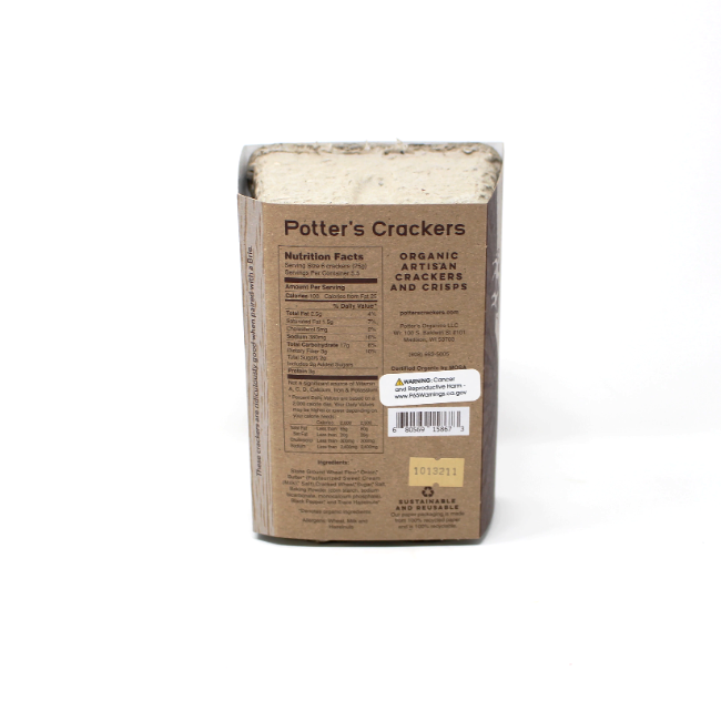 Potter's Crackers Caramelized Onion - Cured and Cultivated