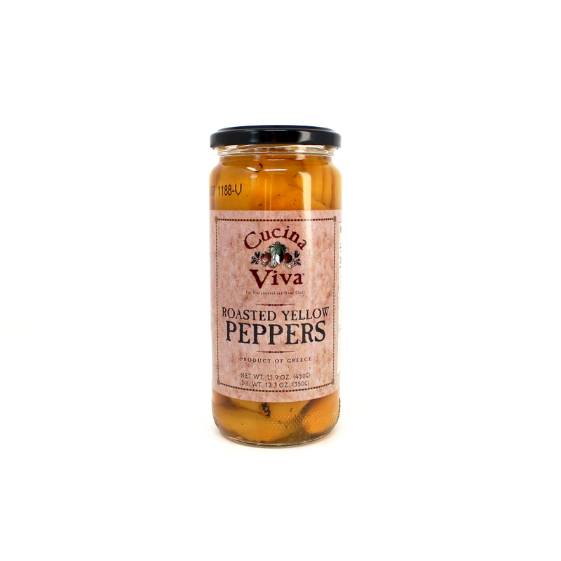 Cucina Viva Italian Pickled Roasted Yellow Peppers - Cured and Cultivated