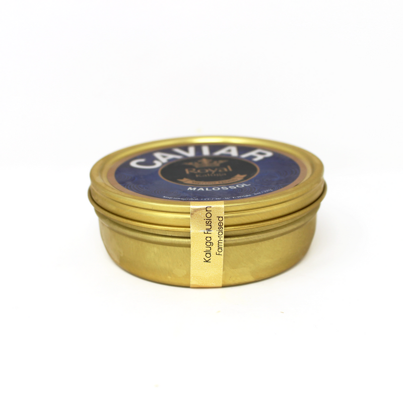 Kaluga Royal Black Caviar Malossol, 8 oz. - Cured and Cultivated