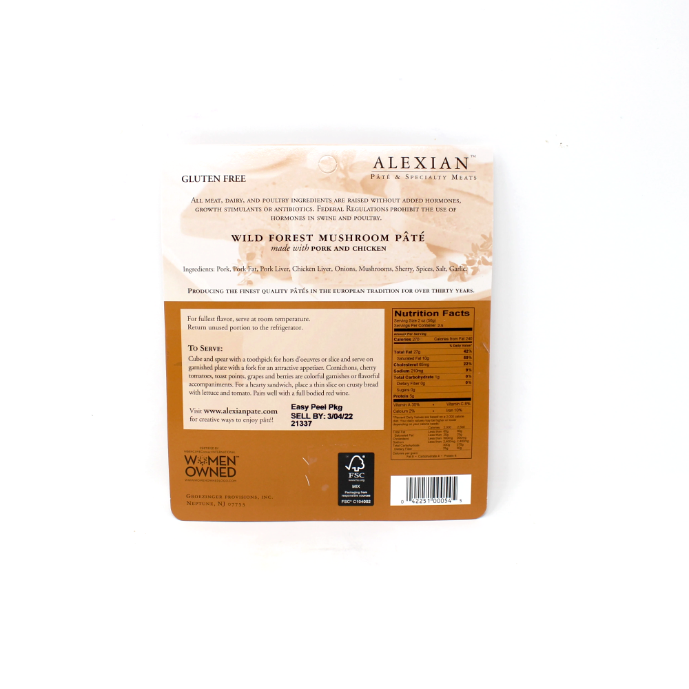 Alexian Wild Forest Mushroom Pate - Cured and Cultivated