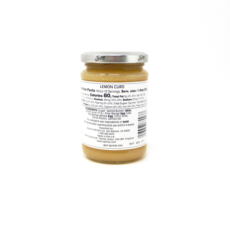 Wilkin and Sons Tiptree England Lemon Curd spread Paso Robles - Cured and Cultivated