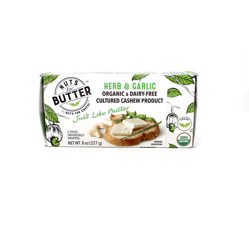 Nuts for Butter Herb and Garlic Vegan Butter - Cured and Cultivated