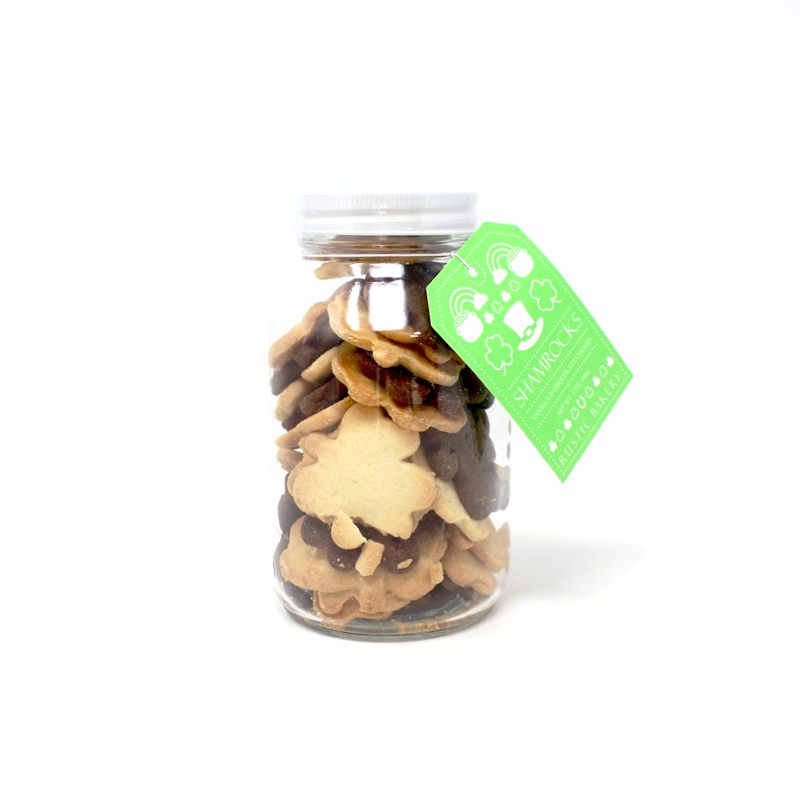 Rustic Bakery Shamrocks Vanilla Chocolate Cookie Jar Paso Robles - Cured and Cultivated