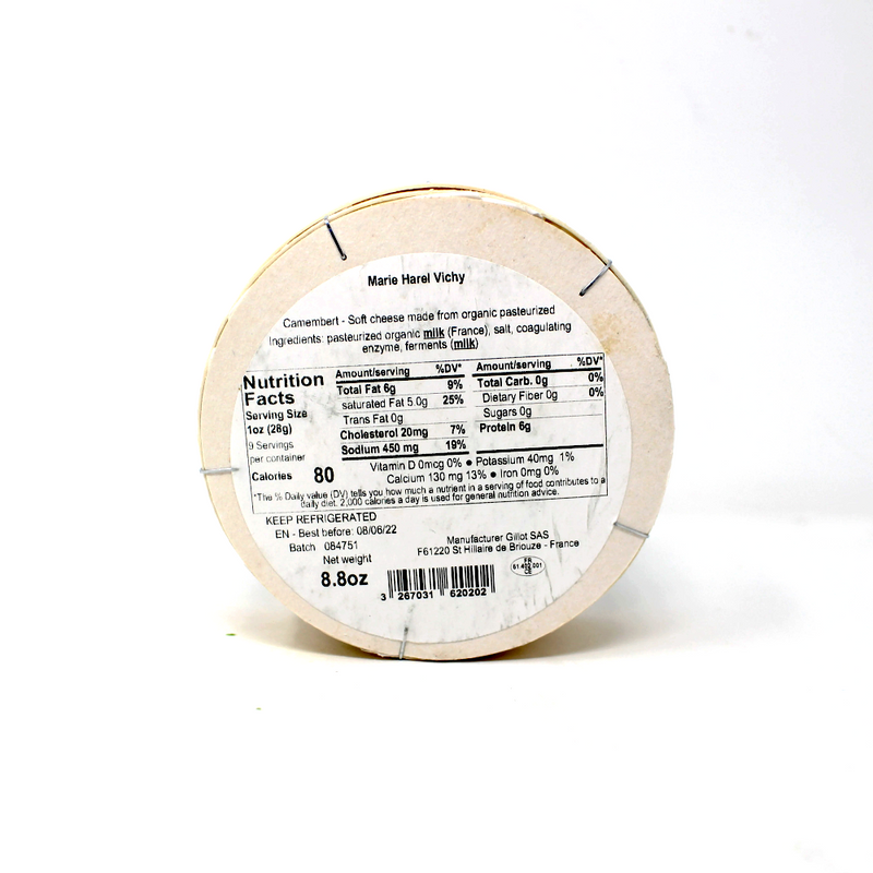 Organic Camembert Fabrique en Normandie, Marie Harel, France- Cured and Cultivated